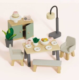 ME056-dolls-house-furniture-dining-room-play-table-chairs-bench-plates-plants-sustainable-wooden-toy-dollhouse-gift (8)