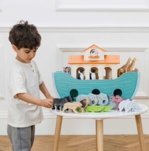 TV259-great-noah-ark-animals-elephant-girafe-hippo-zebra-crocodile-dolphin-dove-penguin-kangaroo-lion-baby-gift (6)