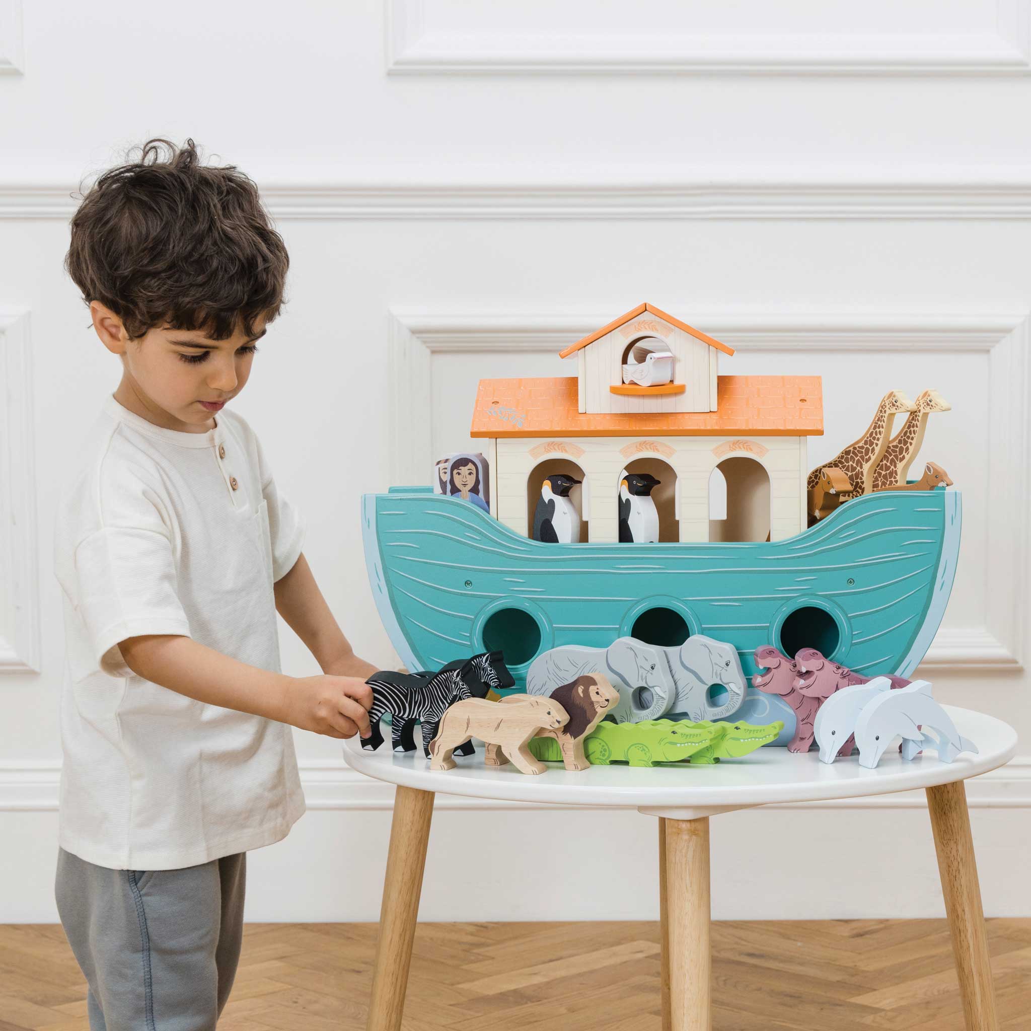 TV259-great-noah-ark-animals-elephant-girafe-hippo-zebra-crocodile-dolphin-dove-penguin-kangaroo-lion-baby-gift (6)